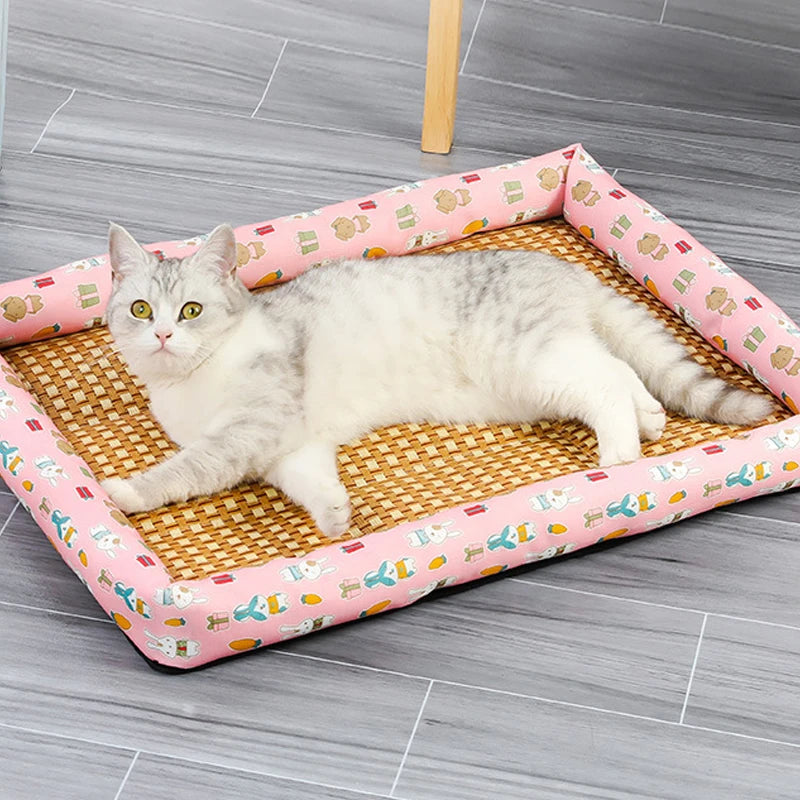 Dog And Cat Ice Cushion Summer Small And Medium Cat Sofa Cool Wear Pads Pet Bed Comfortable Wear-Resistant Pads Pet Supplies