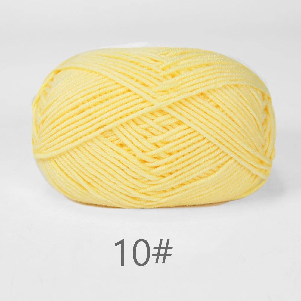 A1-1 50g Set Soft Milk Cotton Yarn for Knitting and Crochet