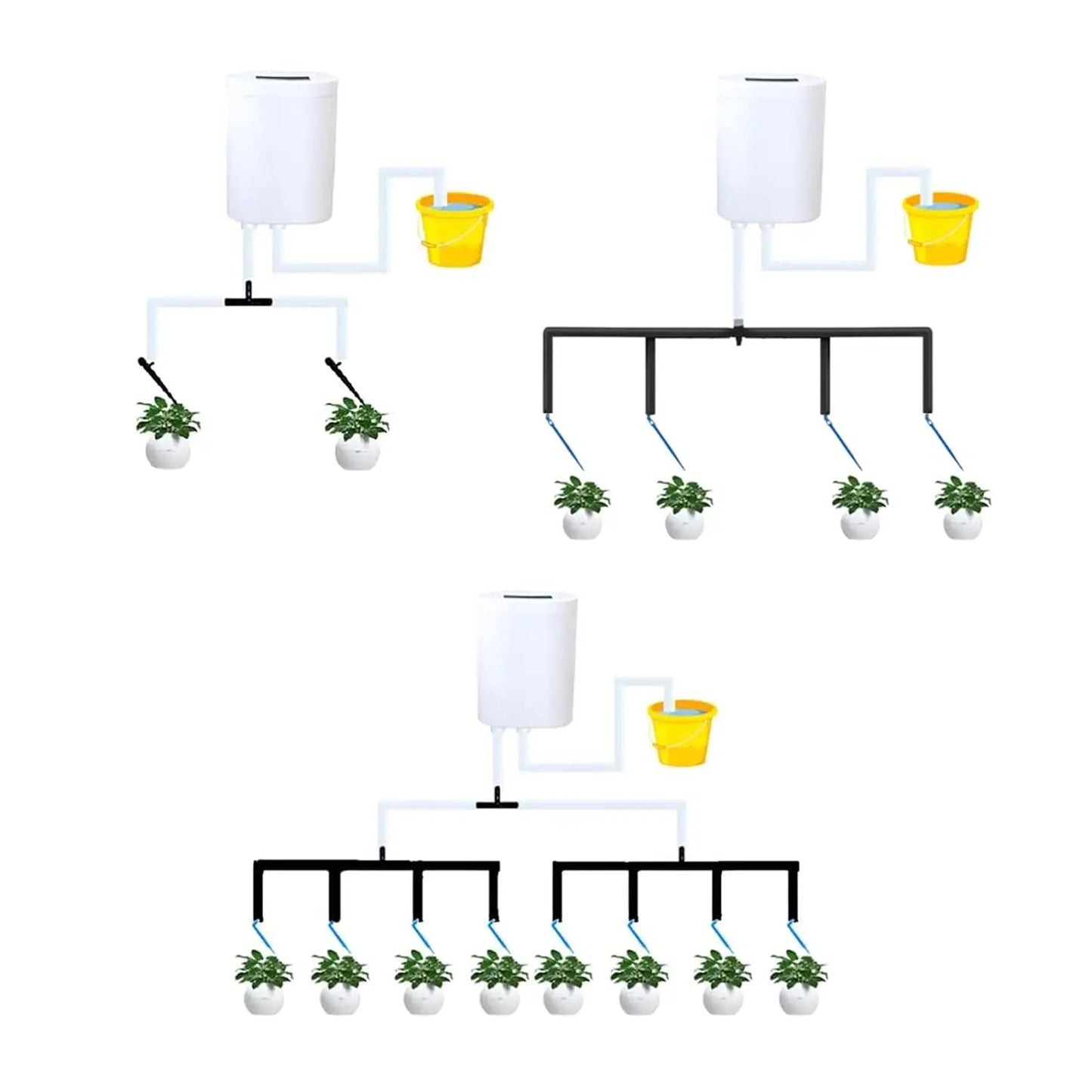 Automatic Plant Watering System with Timer Drip Irrigation Pump for Home Garden 2 to 16 Heads