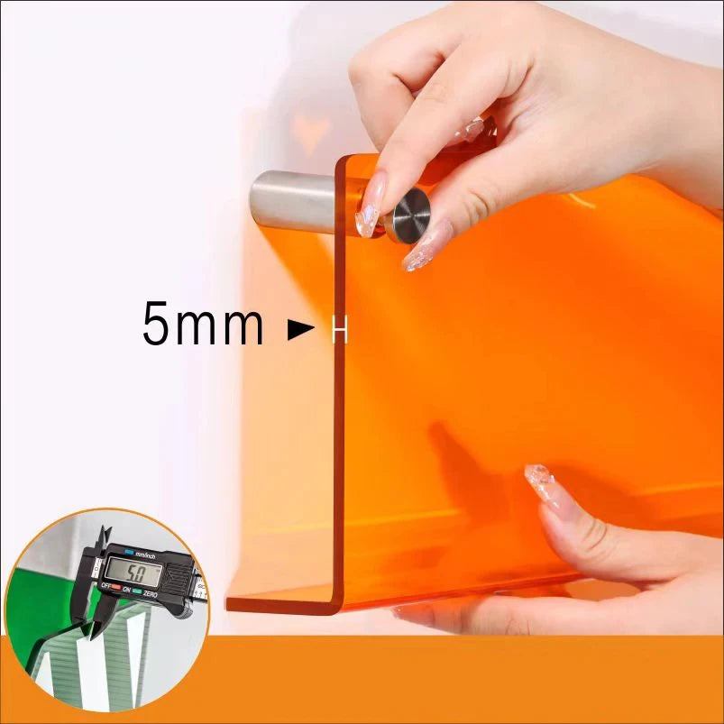 Acrylic Floating Bookshelf Wall Shelf in 10 Stylish Colors