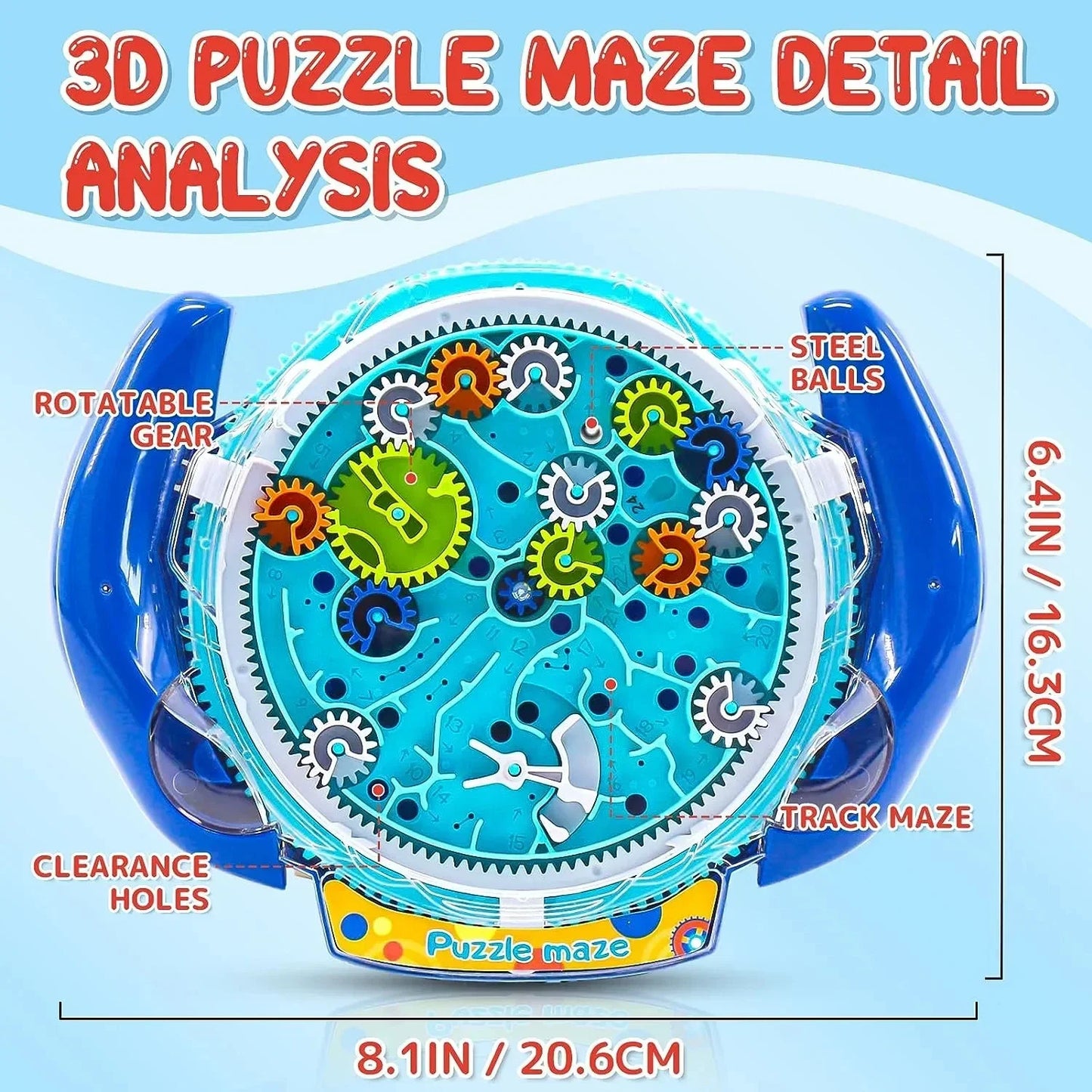 3D Creative Puzzle Maze Speed Cube for Kids Stress Relief