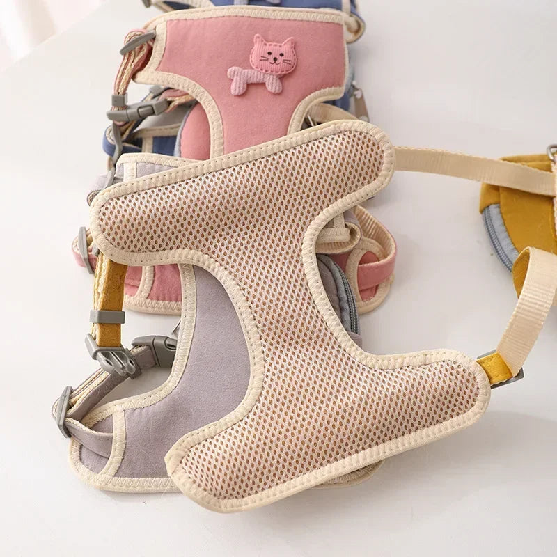 Dog Harness With Leash Set Backpack Bag Carrier Outdoor Adventure Large Small Pets Supplies Accessories Brand