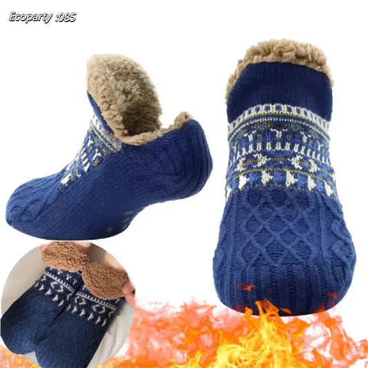 Ecoparty Fall and Winter Non-slip Warm Floor Socks for Home