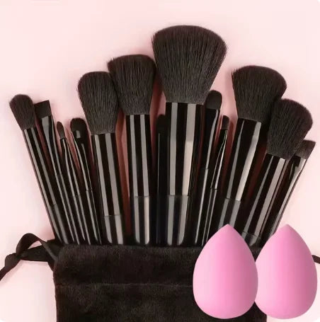 13 PCS LOT Makeup Brushes Set Eye Shadow Foundation Women Cosmetic Brush Eyeshadow Blush Beauty Soft Make Up Tools Bag