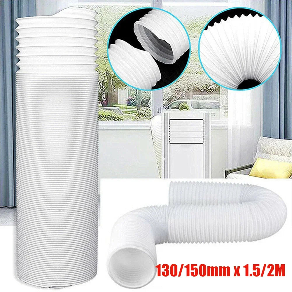 130/150mm Ventilator Pipe Universal Flexible Tube Air Ventilation Pipe Hose Air Conditioner Exhaust Duct Air System Vent 1.5/2M