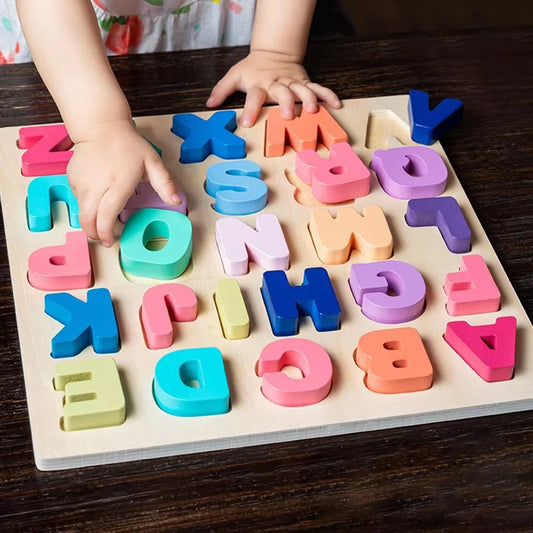 Wooden Puzzle Montessori Toys for Baby Early Learning 1-3 Years