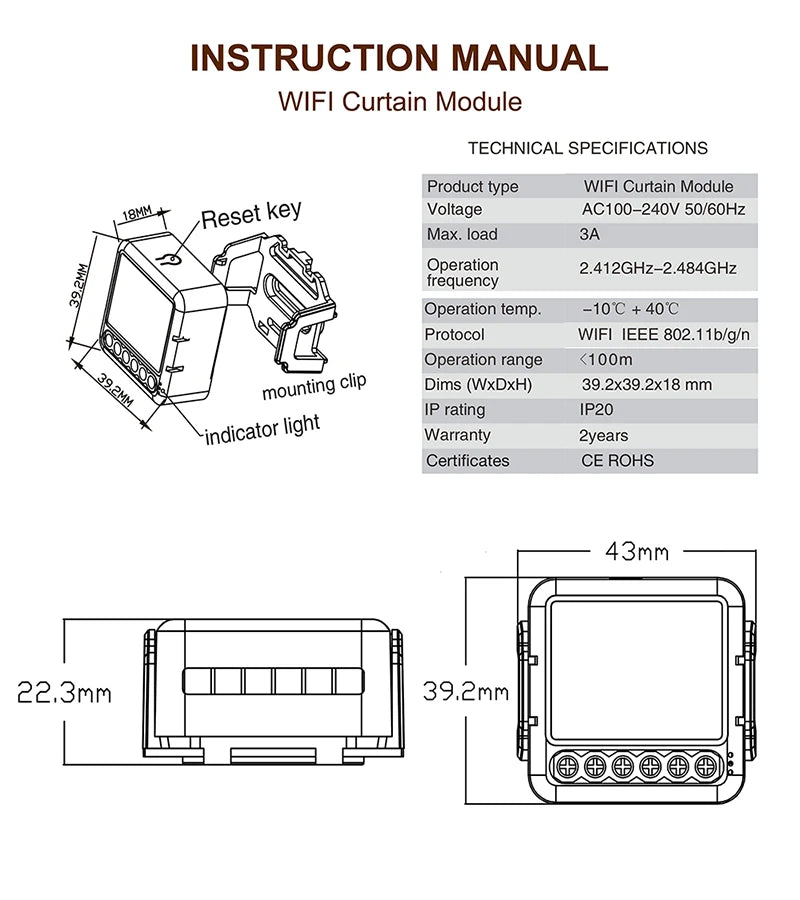 Tuya Smart WiFi ZigBee Curtain Module Blinds Roller Shutter Electric Motor Smart Curtain Switch Works with Alexa Google Home