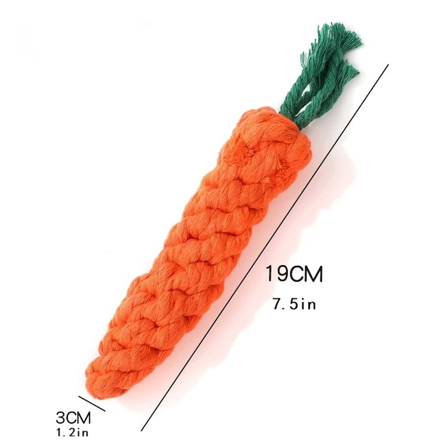 Chew Toys for Small Dogs Cleaning Teeth Dog Toys Bite Resistant Pet Dog Puppy Carrot Cotton Rope Pet Playing Toy Accessories
