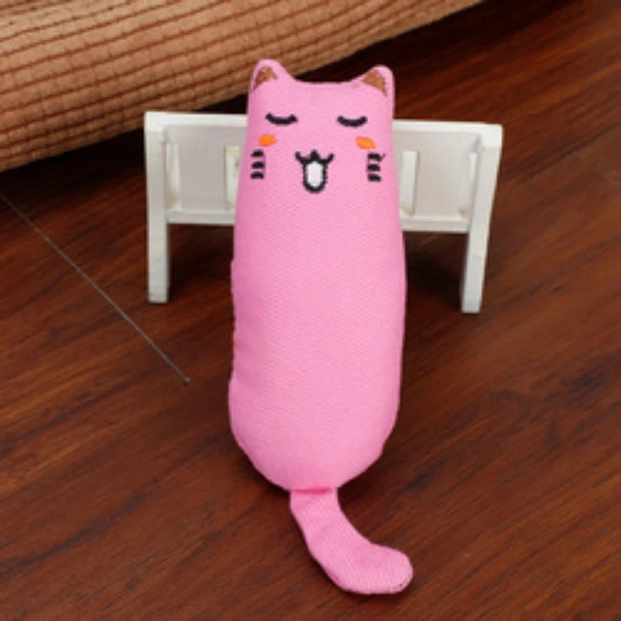 Rustle Sound Catnip Toy Cats Product For Pets Cute Cat Toys For Kitten Teeth Grinding Cat Plush Toy Thumb Pillow Pet Accessories