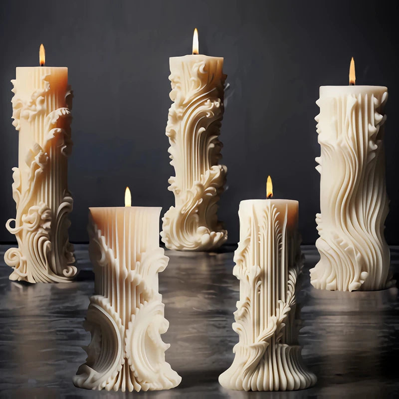 European Style Cylindrical Aromatherapy Candle Mold DIY Tool