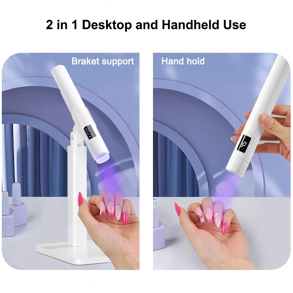 Professional Ultraviolet Mini Nail Drying Lamp With Stand