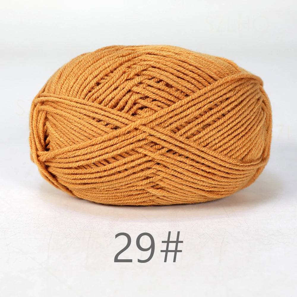 A1-1 50g Set Soft Milk Cotton Yarn for Knitting and Crochet