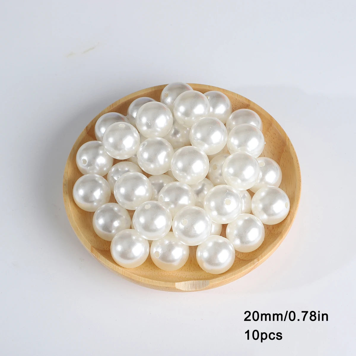 3-20mm 10-1000pcs Straight Hole ABS Imitation Pearl Beige White Bracelet Beads for DIY Jewelry Making