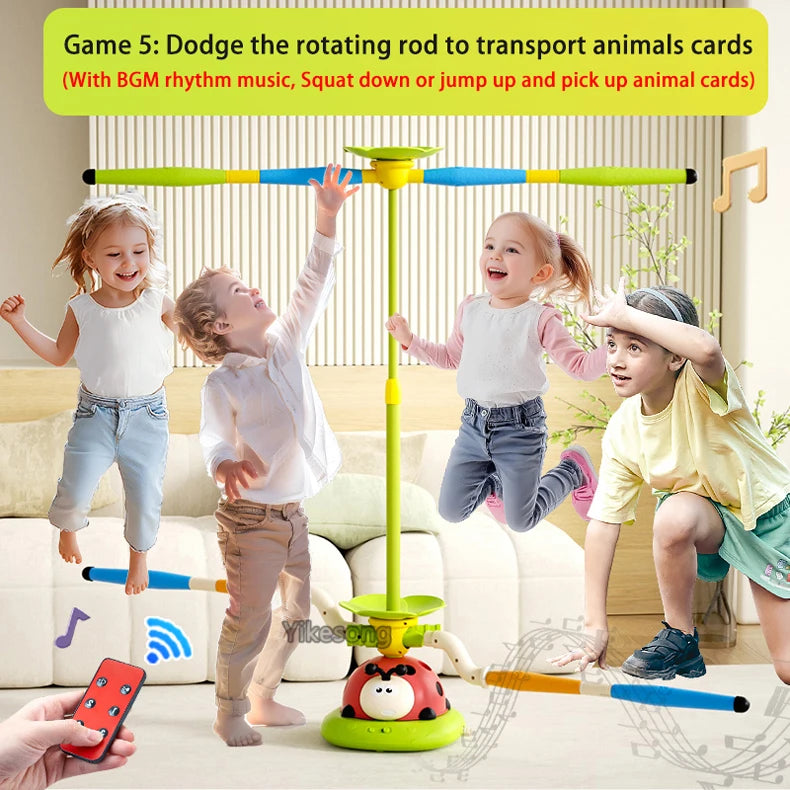 Rocket Launcher Ladybug Jump Game Machine for Kids - 3 Styles Outdoor Toy to Develop Grasping and Movement Skills