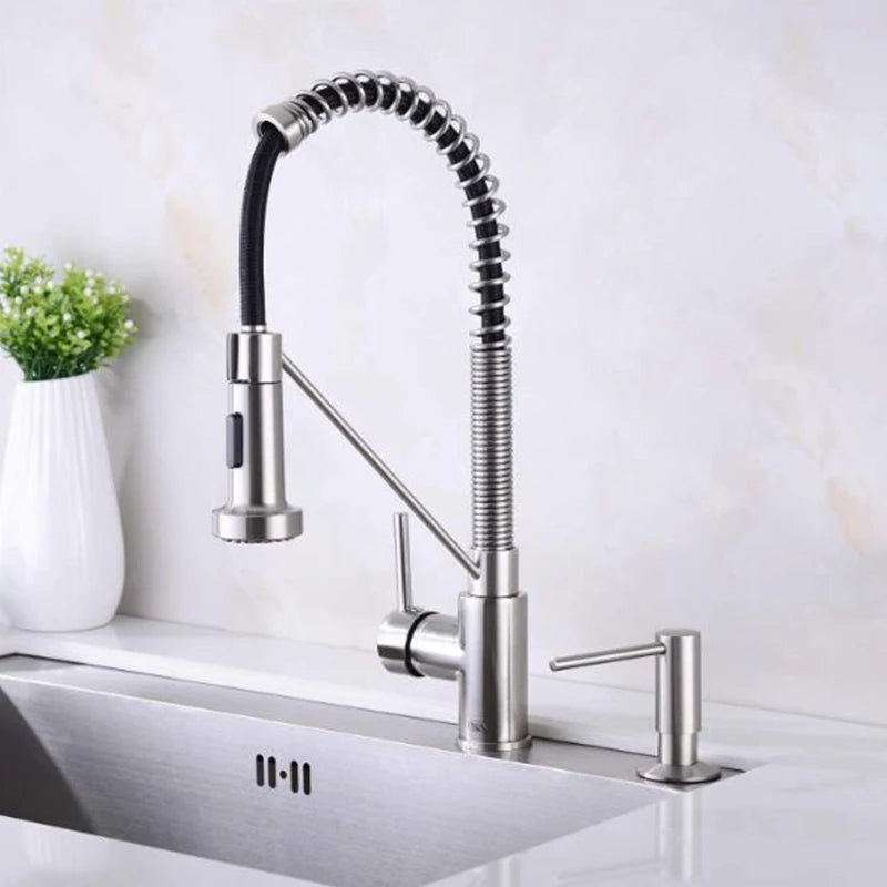 500ml Built-in Pump Kitchen Liquid Soap Dispenser Brass Brushed Nickel Elegant Design for Sink Counter Black Hand Pressure