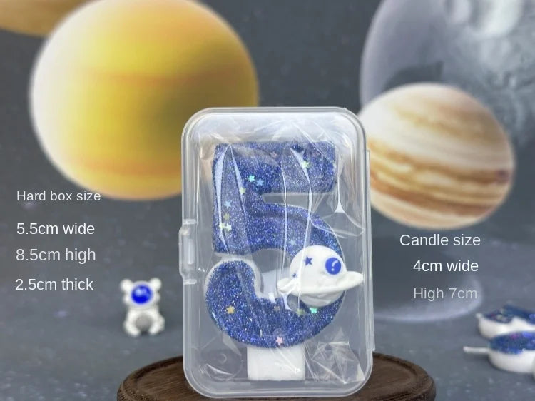 DIY Digital Birthday Wax Planet Universe Cake Candles
