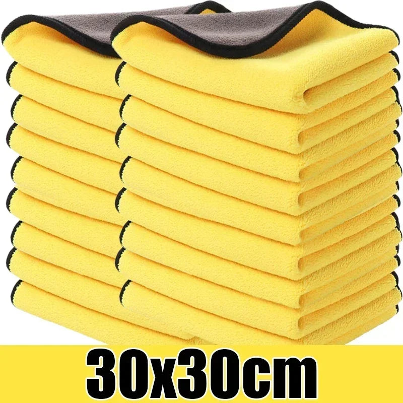 Wholesale Double Sided Microfiber Cloths for Cars Super Absorbent Cleaning and Drying Towels Auto Detailing Rags