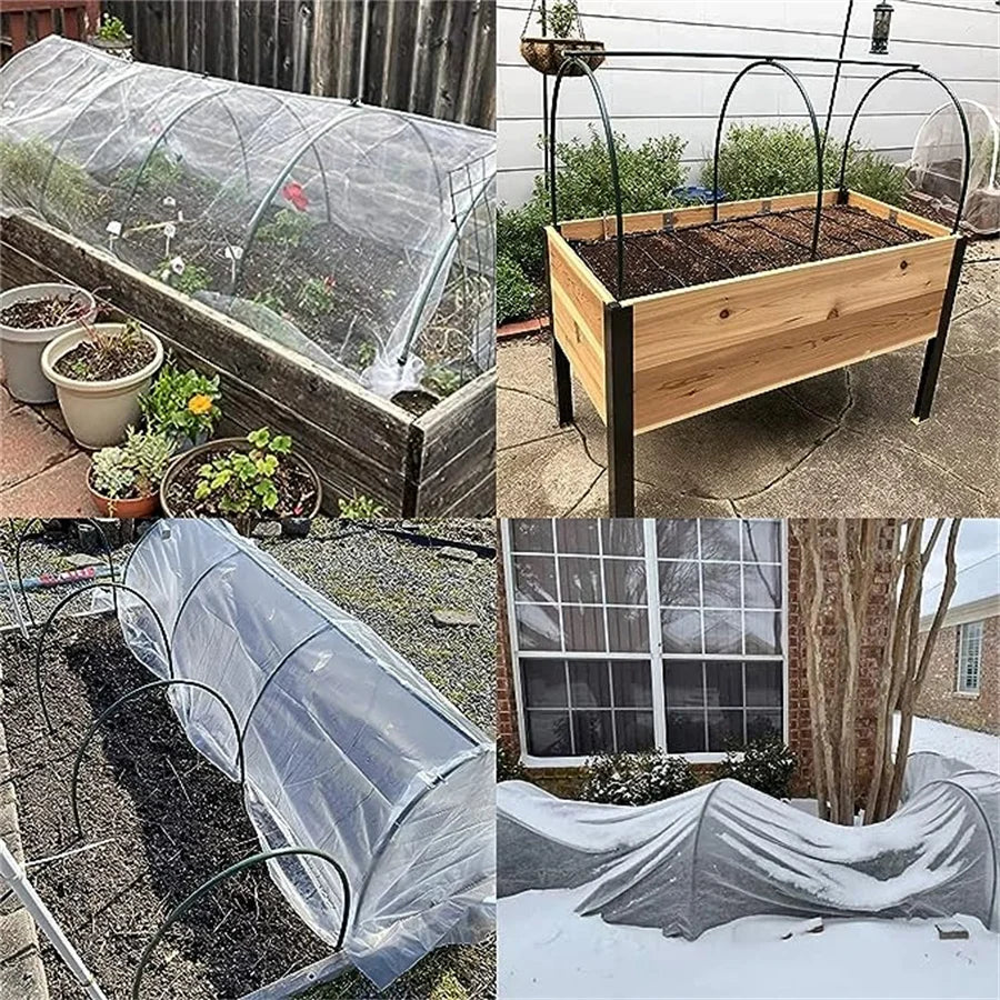 Greenhouse Hoops Garden Frame Set 18pcs or 30pcs Durable Tunnel Support for Stable Gardening Plant Protection