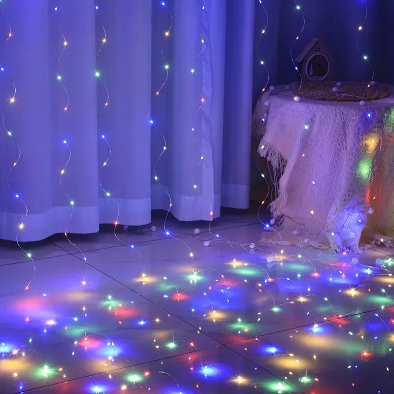 1pc USB LED Curtain Lights Fairy Light for Bedroom Decoration