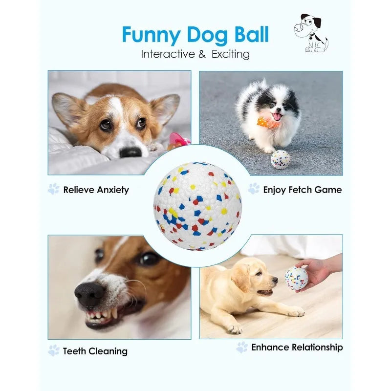 1/2pc Pet Dog Toy Super Bite Resistant Ball Light Chew ETPU Ball High Elastic Interactive Throwing Flying Toys For Dogs Supplies