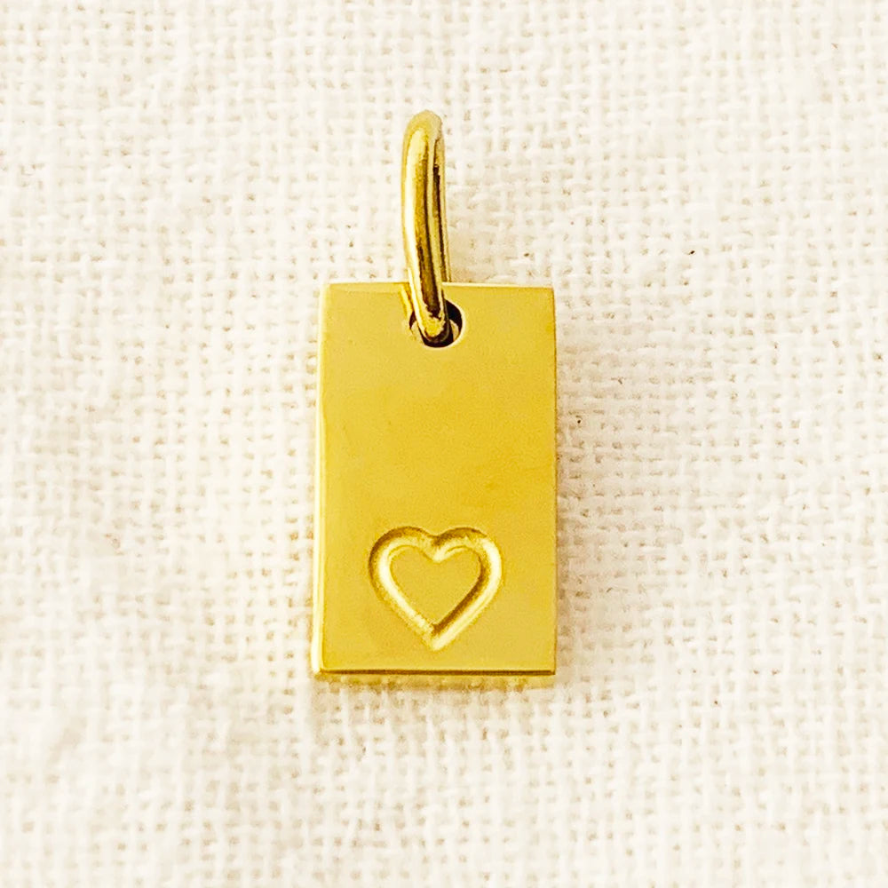 SUNIBI Alphabet Charm Pendant for Necklaces Stainless Steel Jewelry