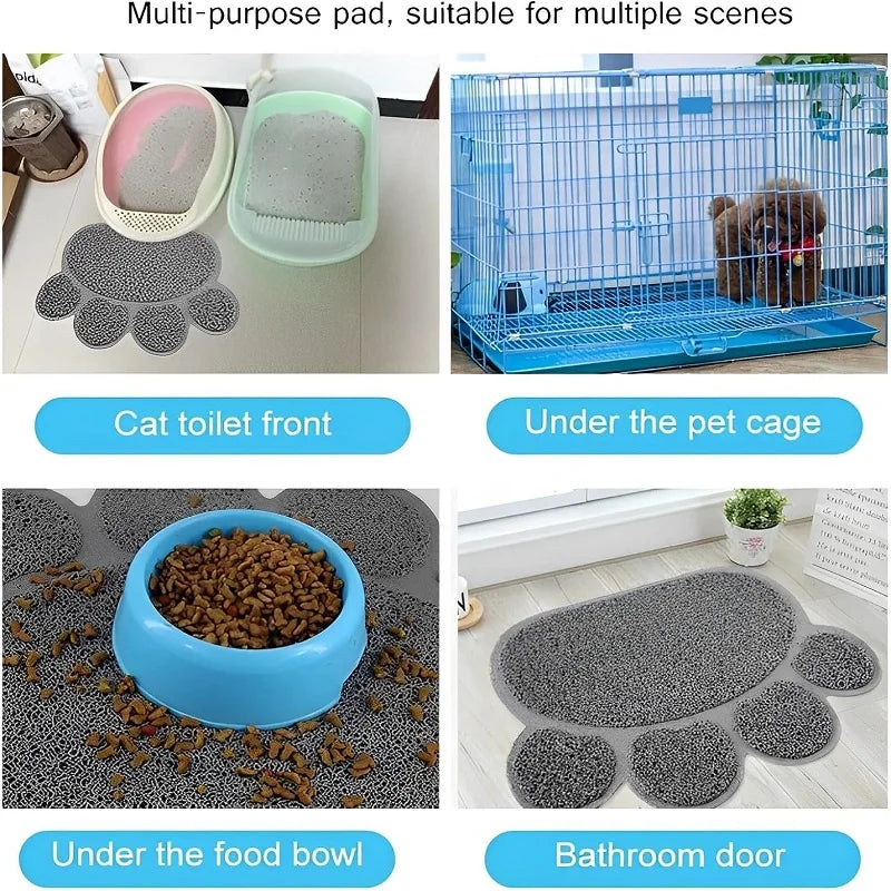 Pet Cat Litter Mat Toilet Cat Mat Waterproof Pet Litter Box Mat Nonslip Sand Cat Washable Mat Clean Pad Pet Clean Supplies
