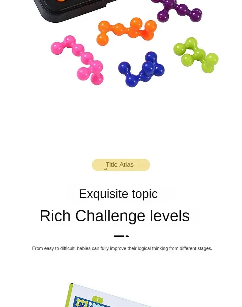 120 Challenges IQ 3D Puzzle Board Game Classic Montessori Toy