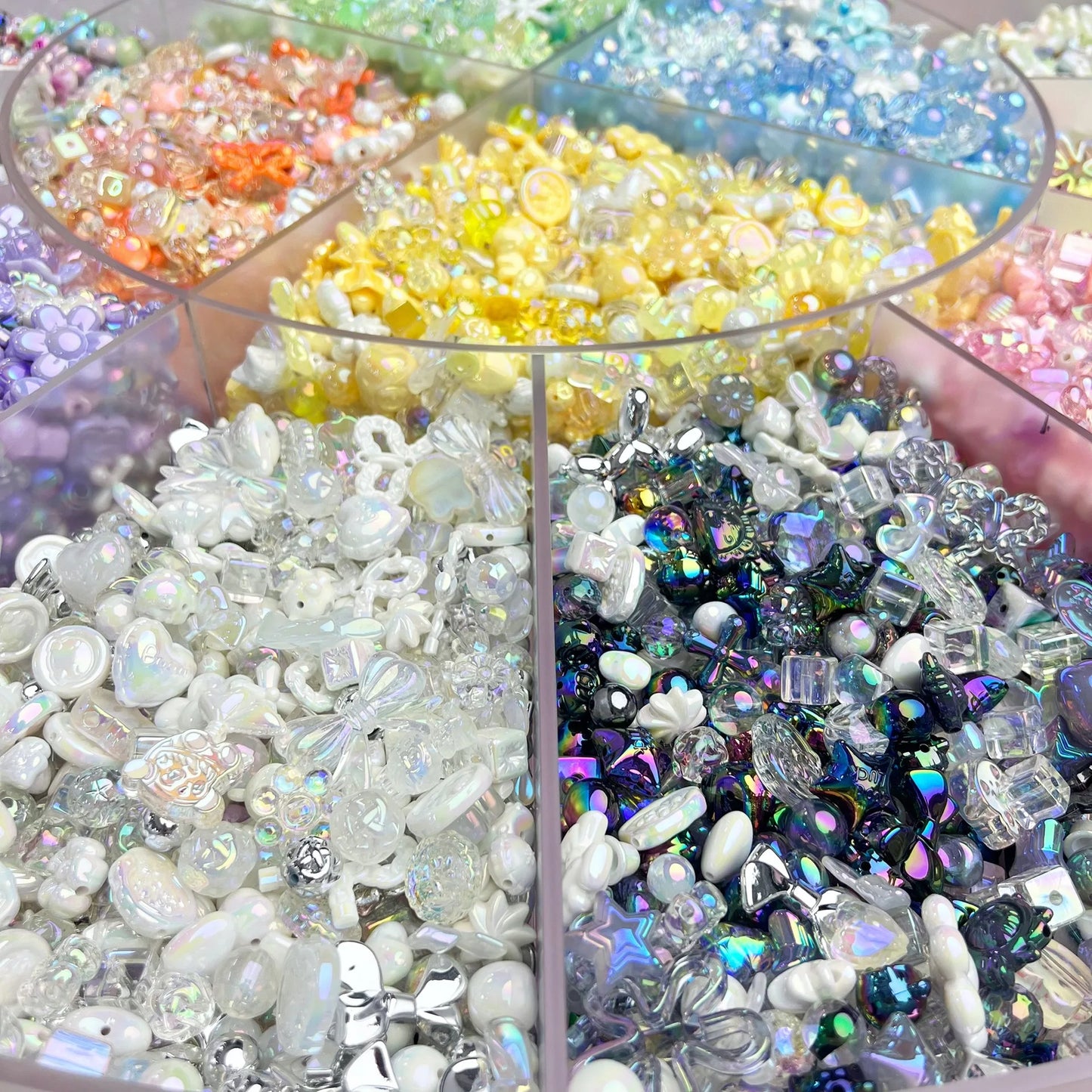 20g Acrylic Mixed Random Cute Spacer Beads For DIY Handmade Bracelets Phone Chain Jewelry Making Accessories Supplies Crafts