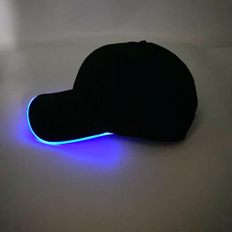 Adjustable LED Light Up Baseball Cap for Night Parties
