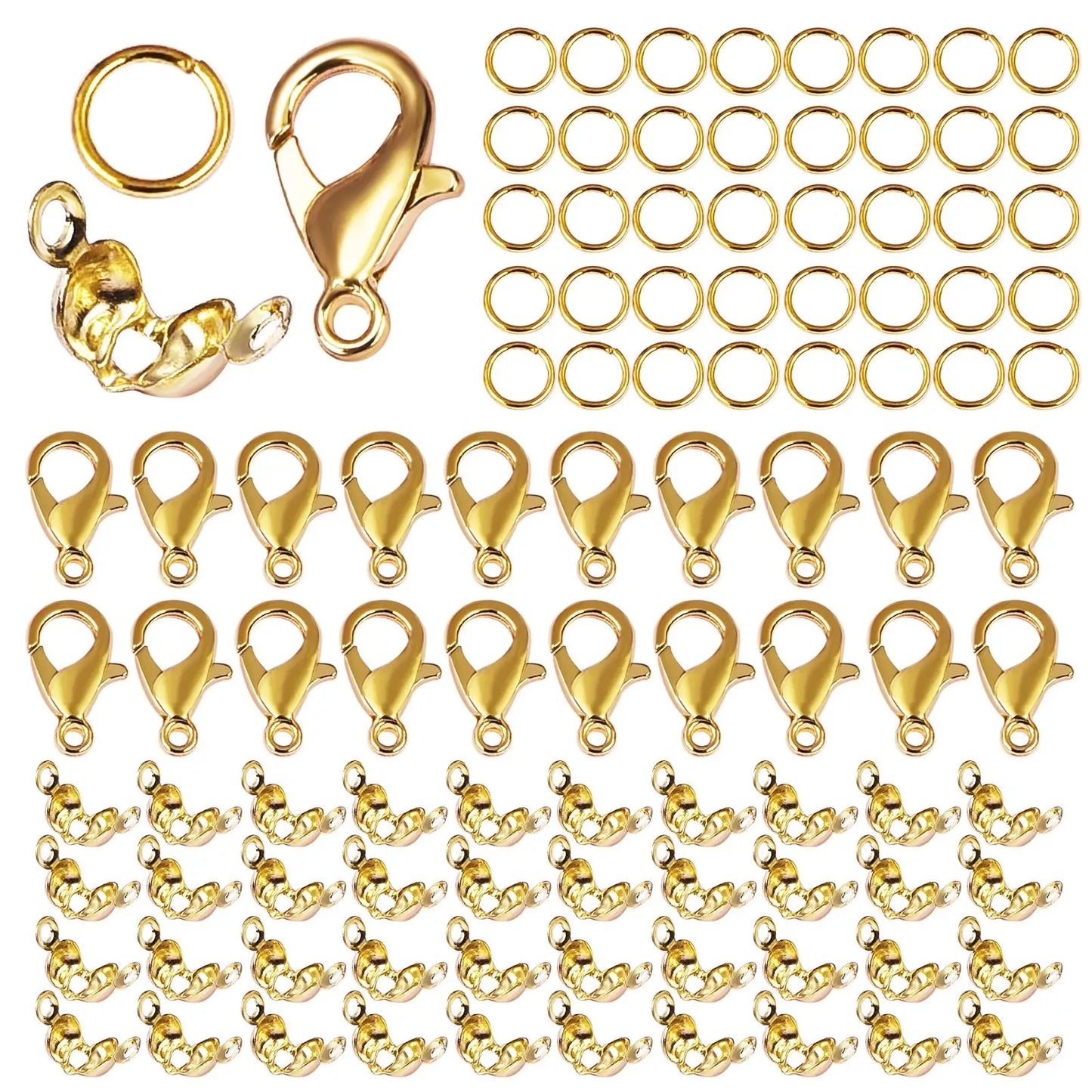 100Pcs Alloy Lobster Clasp Set for DIY Jewelry Making Supplies