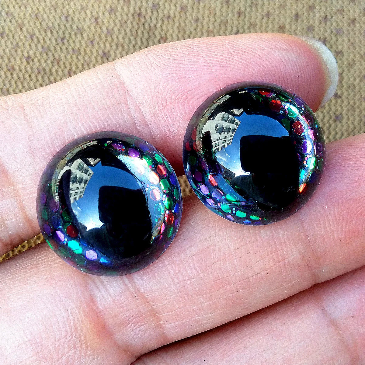 20pcs 3D Honeycomb Cat Safety Eyes for Amigurumi Crafts