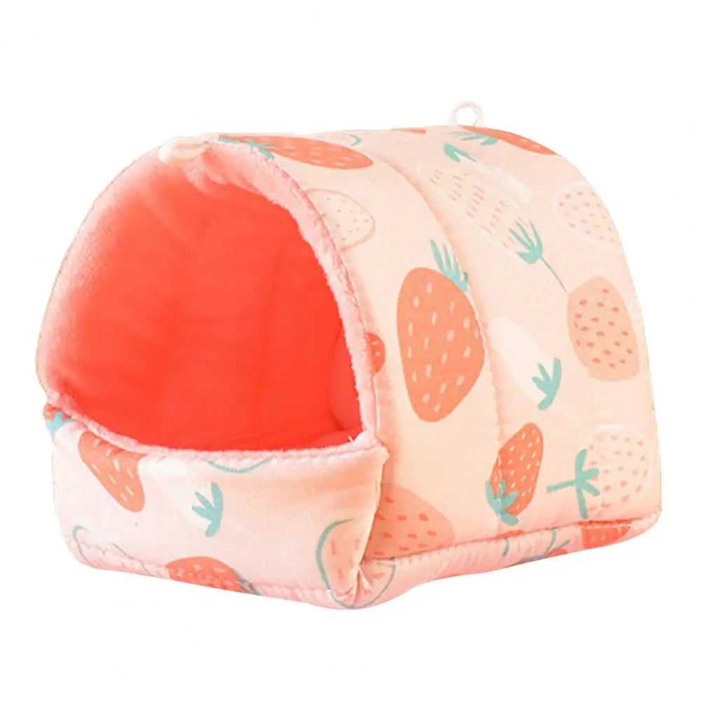 Cute Cage Rabbit Squirrel Winter Warm Mat Guinea Pig Nest Hamster House Small Animal Sleeping Bed Pet Hanging Cagehamaca hamster