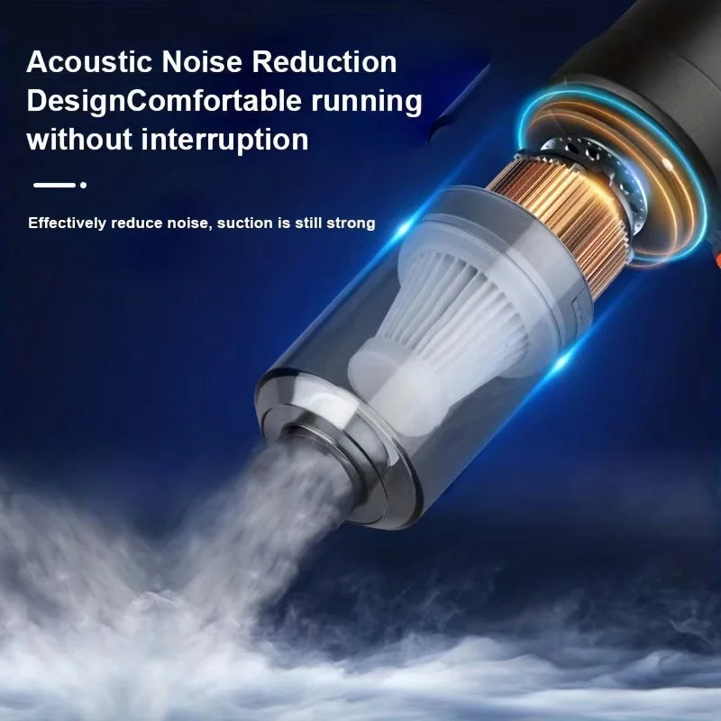 Portable High-Power Car Vacuum Cleaner with Suction and Blowing Function