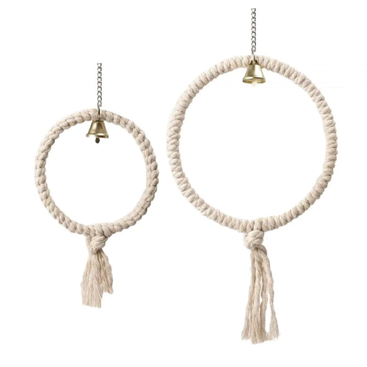 Parrot Climbing Rope Boredom Breaker Nest Swing Parrot Toy Chew Play Toy for Parakeet Canary Cockatoos Cockatiels Pet Supplies