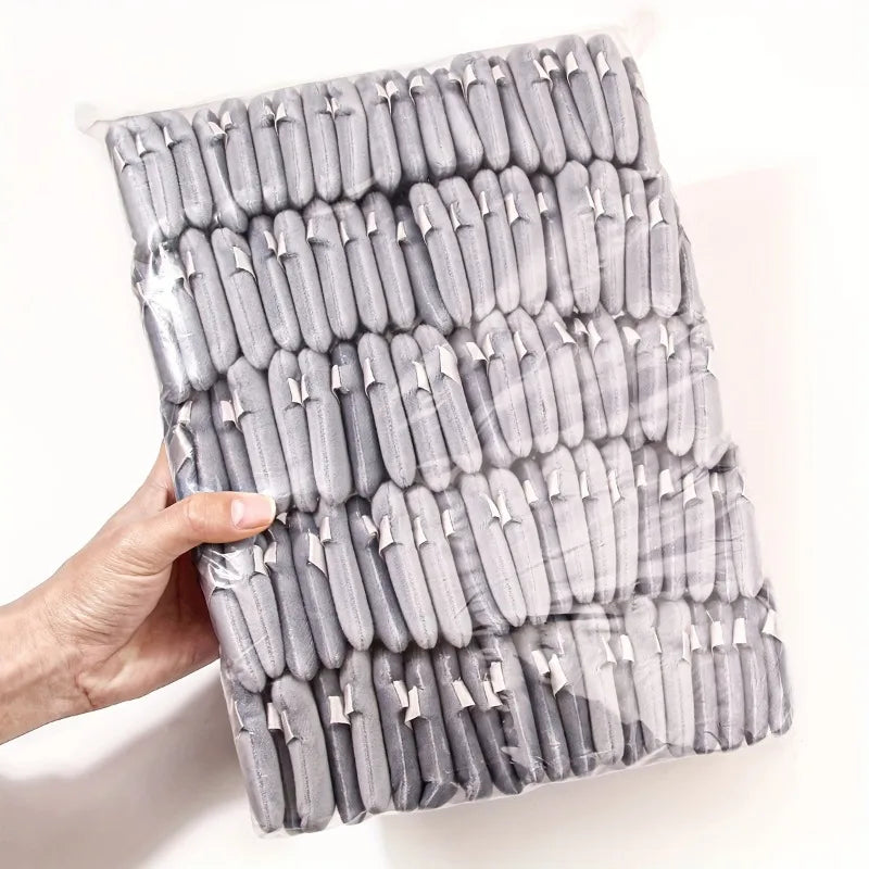 100 Pieces Triangle Powder Puff Set for Loose Powder and Liquid Cosmetics Soft Plush Makeup Application Tool