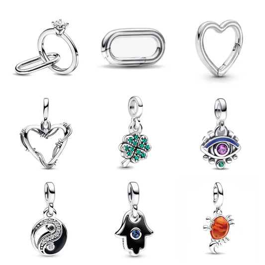 2024 New Except Crab Small Hole Me Series DIY Bead 925 Silver