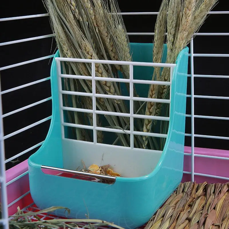 Hamster Rabbit Food Dispenser Feeder Plastic Clear Drinker Water Automatic Pet Feeder For Hamster Guinea Pig Food Bowl Container