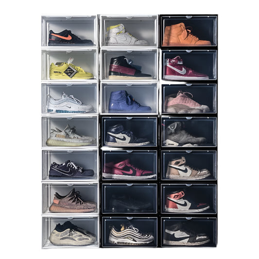 AJ Sneaker Box Shoes Organizer Transparent Stackable Dustproof Storage Box