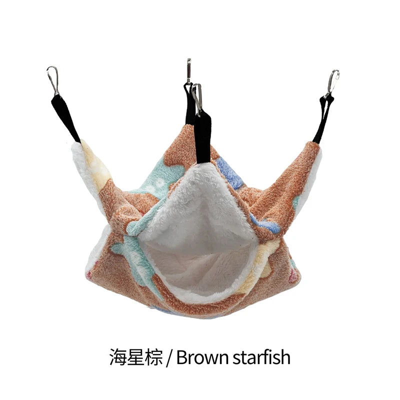 Hamster Hammock Rodent Hamster Bed Rats Accessories for Rat Hammock for Rats Hammock for Rodents Guinea Pig House CXW04
