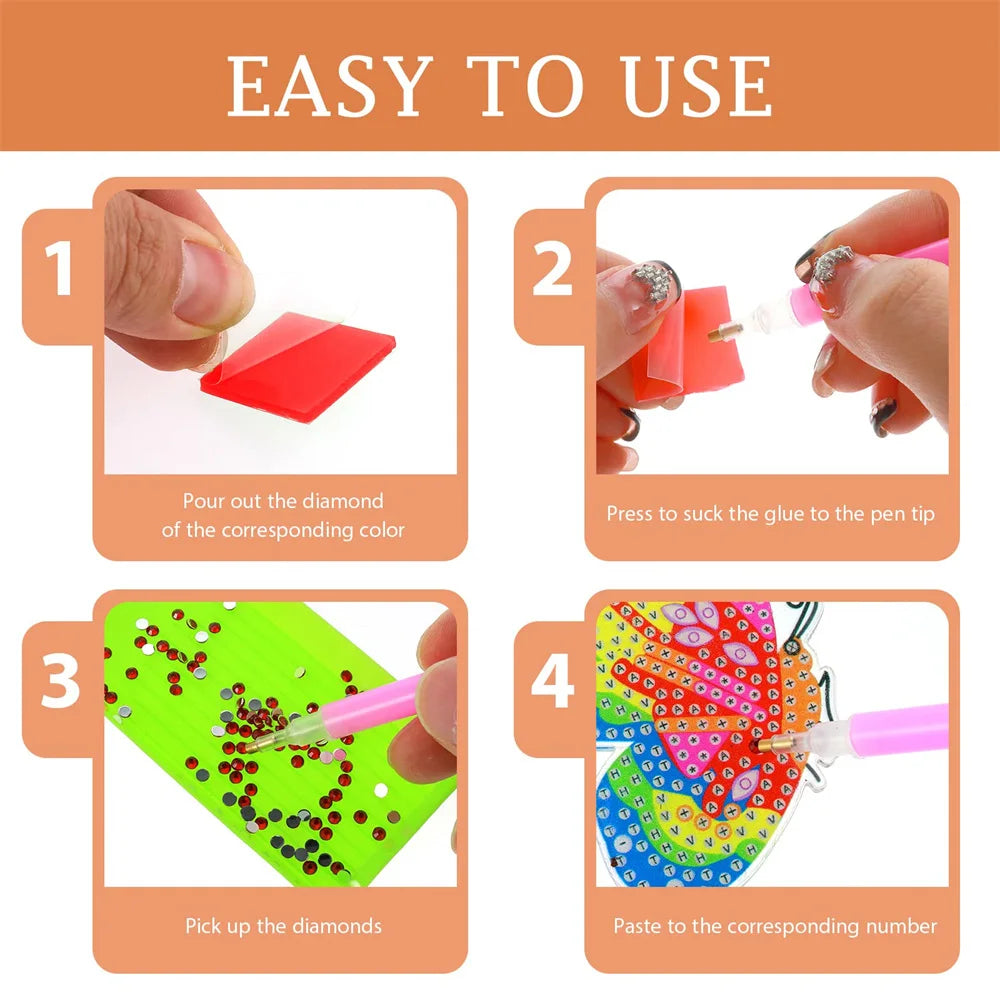 Diamond Painting Accessories Art Tool Kit with Glue Wax Pen Tweezers