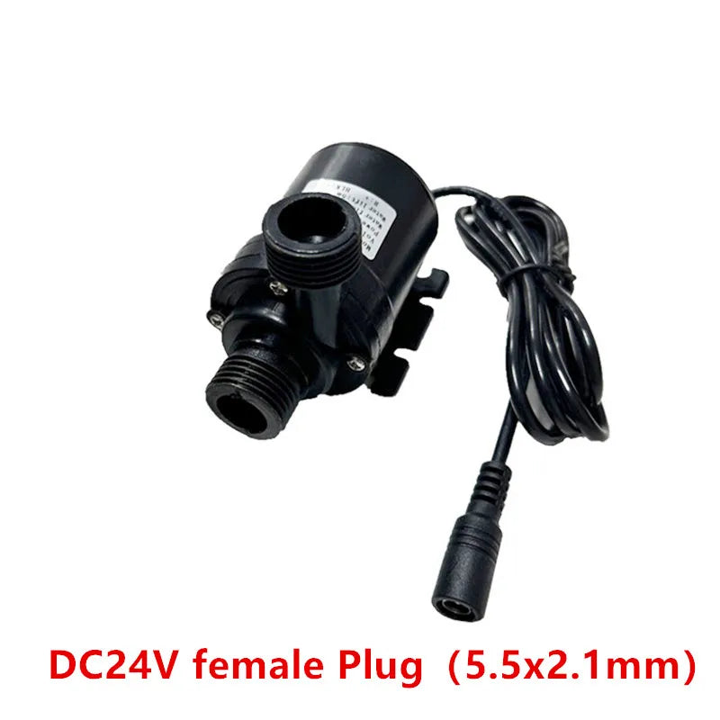 Ultra Quiet Water Pump Mini DC12V/24V Brushless Motor Submersible Aquarium Water Pump Adapter Pond Fountain For Fish Tank Garden