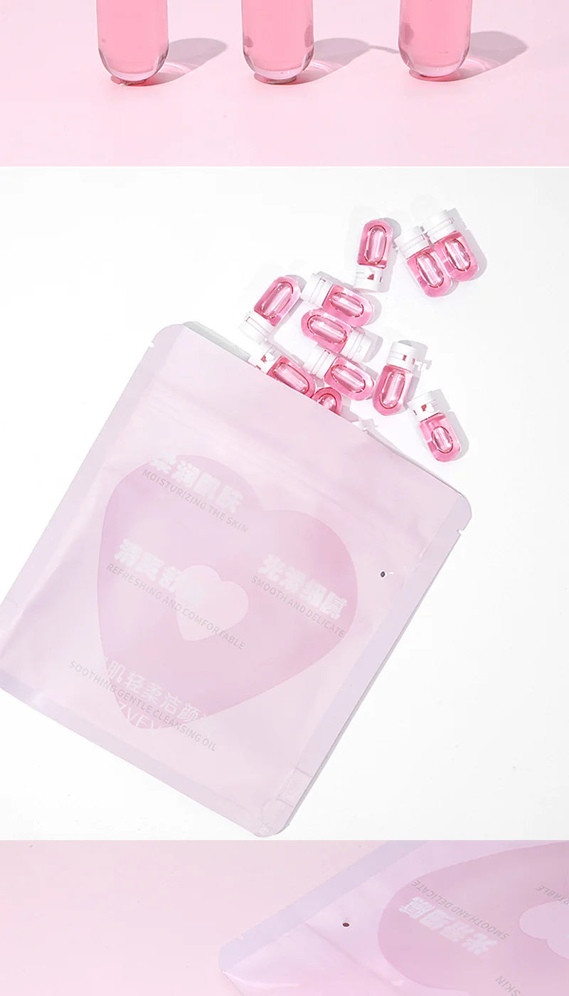 ZVEV Micelle Water Makeup Remover Capsules - 40 Plant Essence Purifying Capsules for Eyes Lips and Face Perfect for Travel