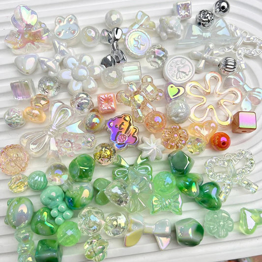 20g Acrylic Mixed Random Cute Spacer Beads For DIY Handmade Bracelets Phone Chain Jewelry Making Accessories Supplies Crafts