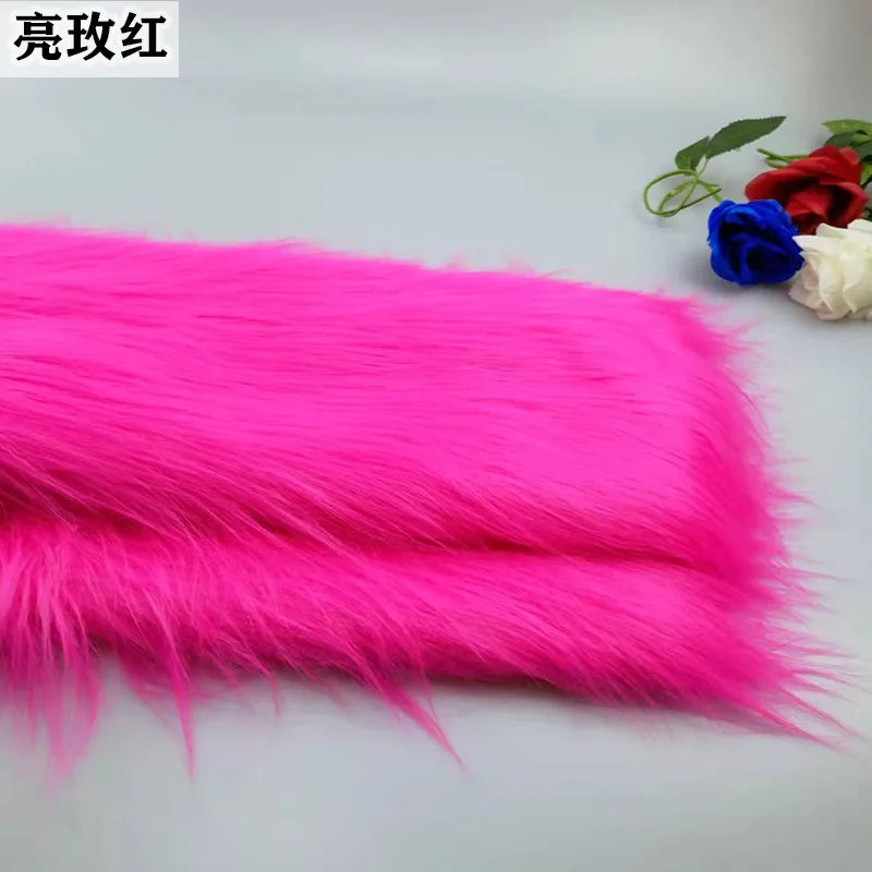 35 Colours 12cm Soft Imitation Plush Fur Fabric for DIY Photo Props Decorative Backgrounds Plush Mats and Animal Toys