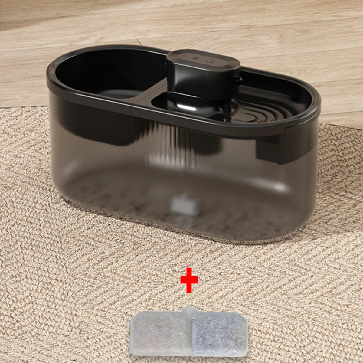 Automatic pet water dispenser sensor version dog food water dispenser water replenishment 2-in-1 drinking and feeding supplies