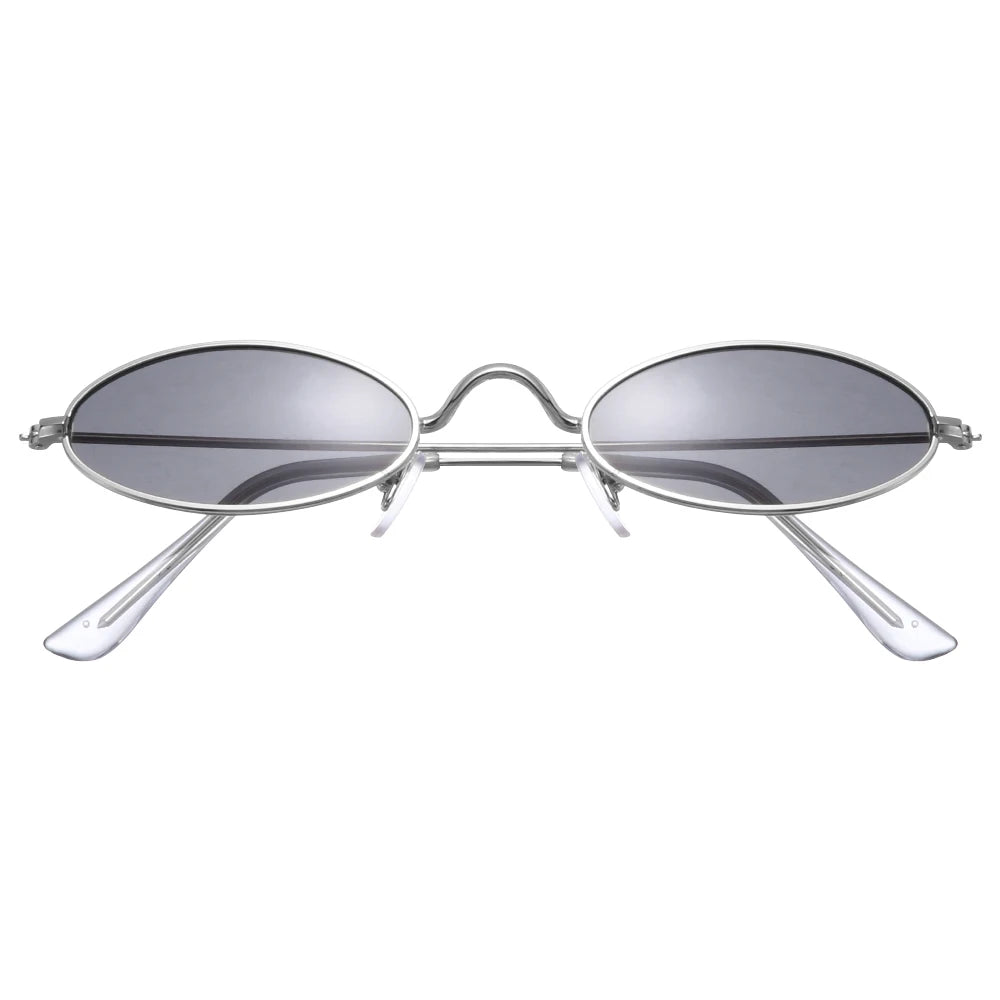 Retro Small Oval Sunglasses Vintage Shades for Men Women 2023