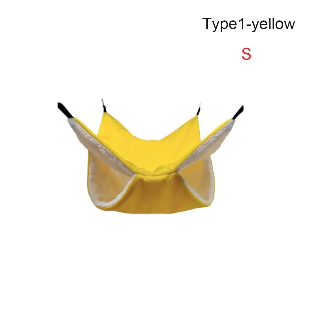 Hammock For Rats Double Thick Plush Warm Bed For Hamster House Nest Sleeping Bag Hanging Tree Beds Pet Rat Squirrel Hamster Nest