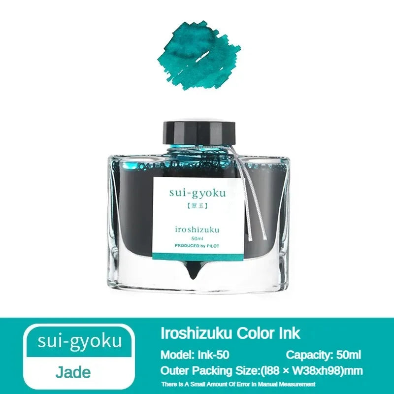 Pilot 25 Color 50ml Fountain Pen Ink Set with Glass Bottles for School and Office Use