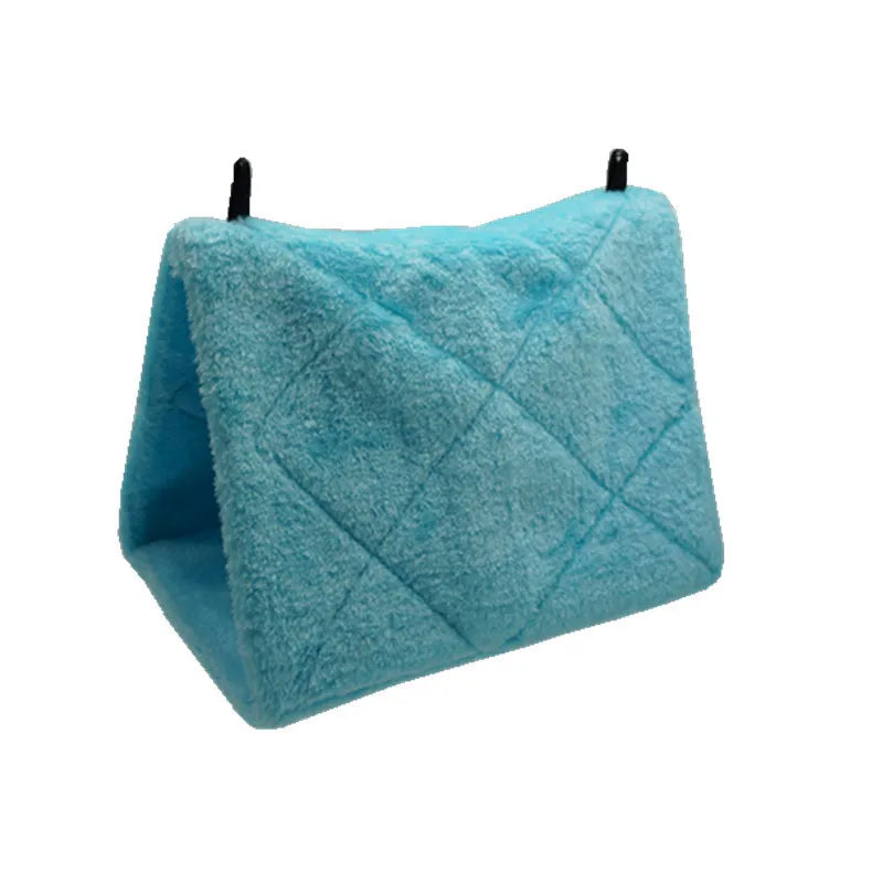 Fashion Pet Bird Cages Warm Parrot Hammock Soft Plush Birds Nest Hut Tent Bed Hanging Cave for Sleeping and Hatching Shed House