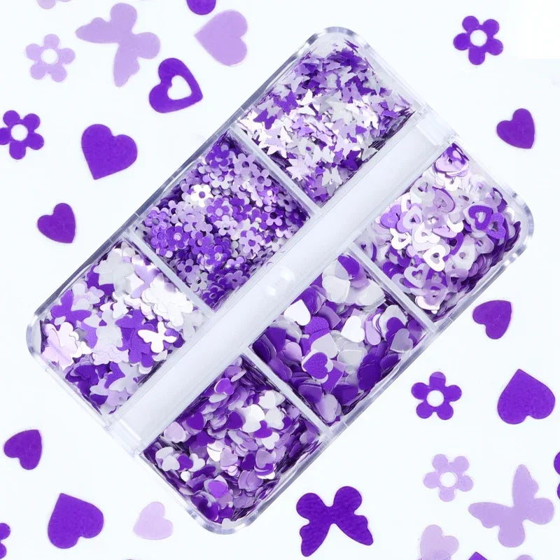 Holographic Glitter English Alphabet Flakes For DIY Resin